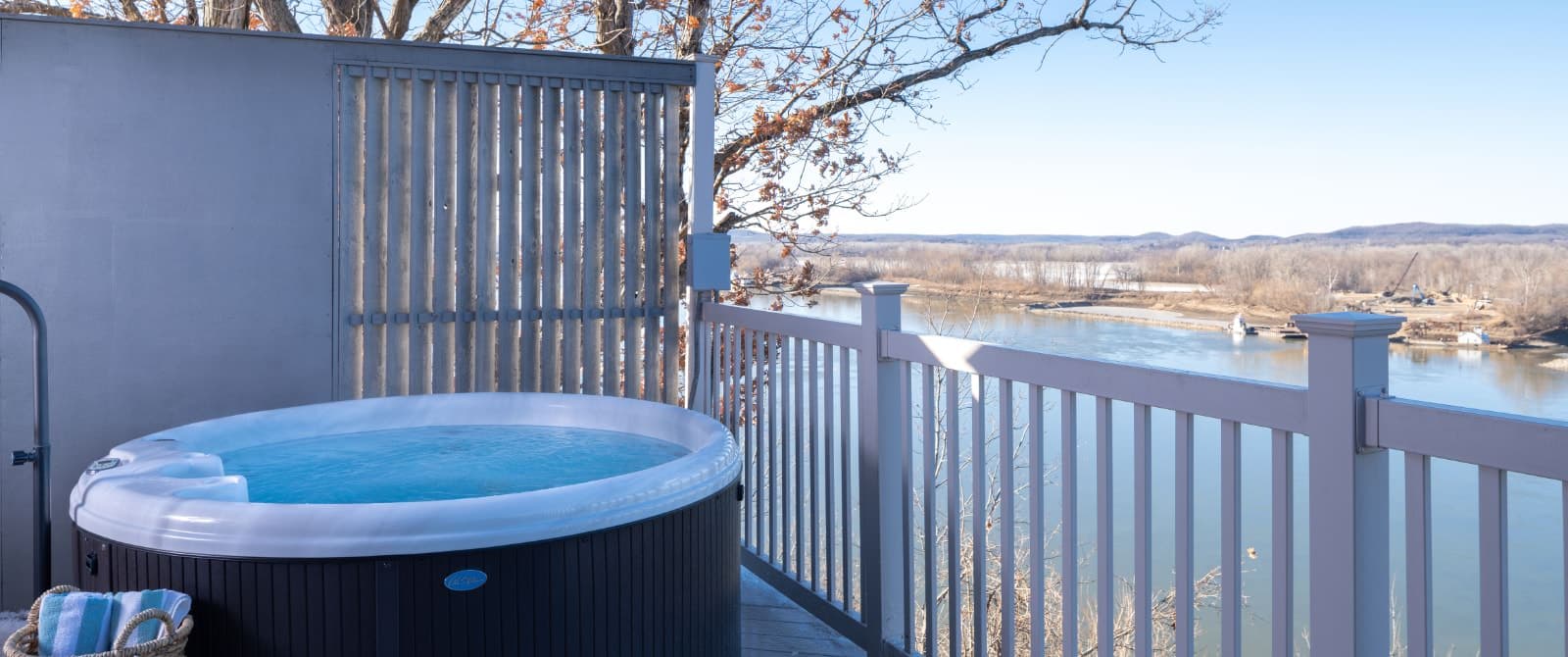 hut tub on deck