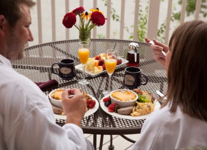 Breakfast on the deck